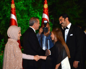 Cumhurbaşkanı Erdoğan'ın ilk resepsiyonu