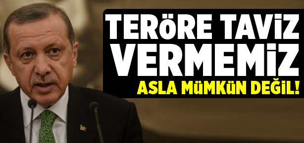 Taviz vermemiz mümkün değil