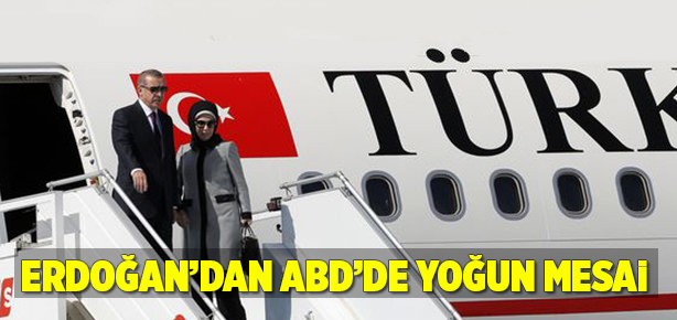 Erdoğan’dan ABD gezisinde yoğun mesai