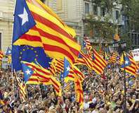 Katalonya bağımsızlığa yürüyor
