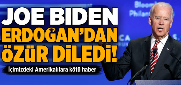 Joe Biden özür diledi