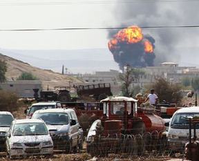 Kobani'de IŞİD hedefleri vuruldu
