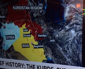 CNN’den skandal Kürdistan haritası