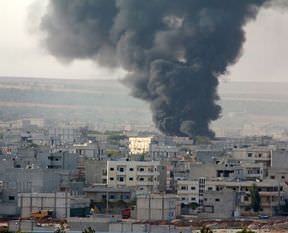 Kobani'deki IŞİD hedefleri bombalandı