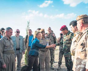 Barzani'ye üçlü destek