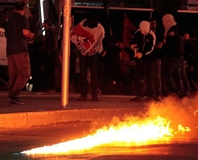 Molotofkokteyli atan bir kişi tutuklandı