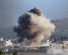 Kobani'deki IŞİD hedefleri bombalandı