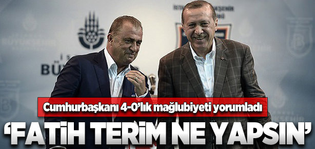 Cumhurbaşkanı, Fatih Terim'e sahip çıktı