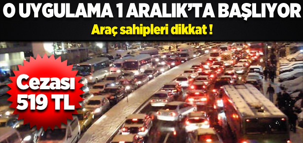 Kış lastiği uygulaması 1 Aralık'ta başlıyor