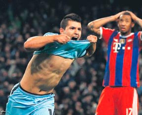 Kun aguero 3 gol attı Bayern Münih dağıldı