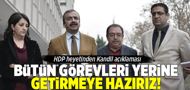 HDP heyetinden Kandil açıklaması!