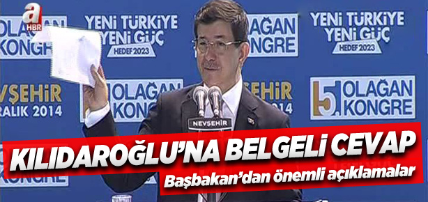 Başbakan'dan Kılıçdaroğlu'na belgeli cevap