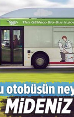 İnsan atıklarıyla çalışan otobüs