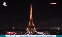 Eyfel Kulesi'nin ışıkları söndürüldü