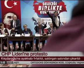 Kılıçdaroğlu'na ayakkabılı protesto