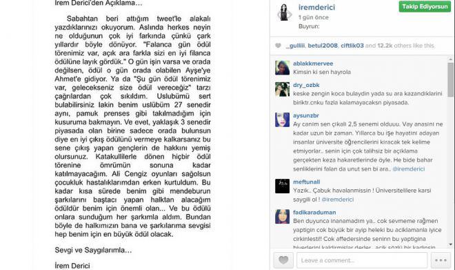 İrem Derici'ye tepki yağıyor-2