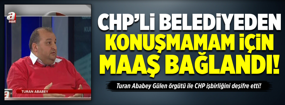 CHPli belediyeden para aldım