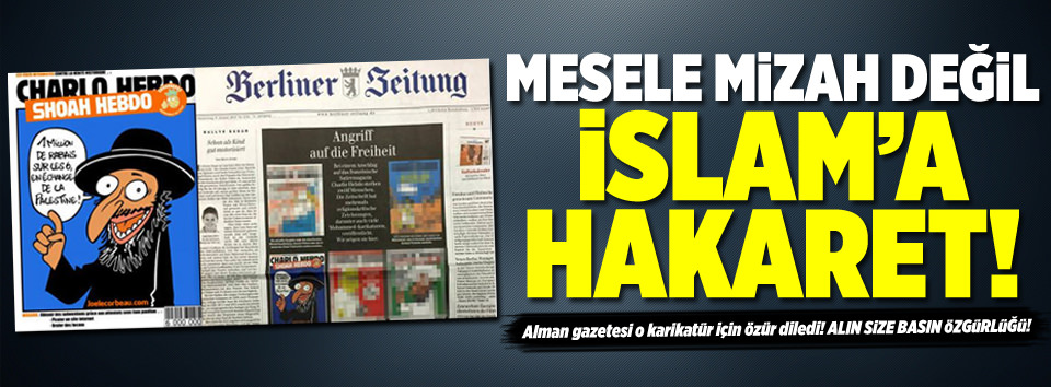 Yahudi karikatürü için özür dilediler!