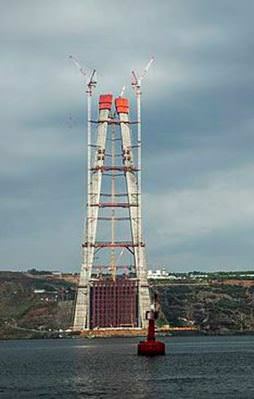 3'üncü köprüye ilk çelik tabliyeler yerleştirildi