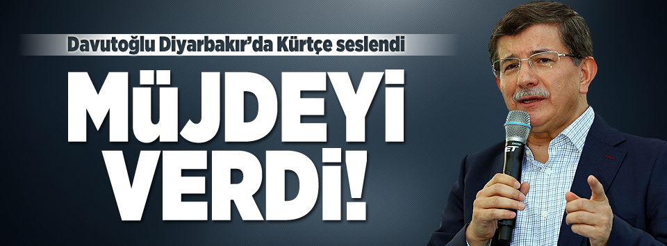 Davutoğlu müjdeyi verdi