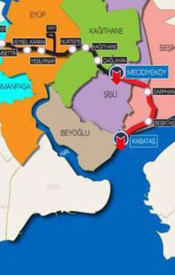 Yeni metronun inşasına başlandı