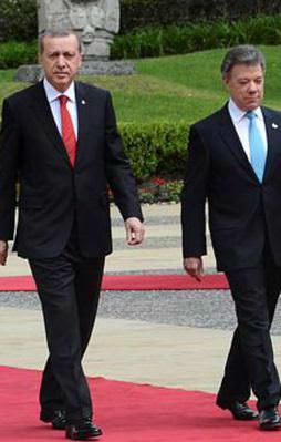 Cumhurbaşkanı Erdoğan Kolombiya'da