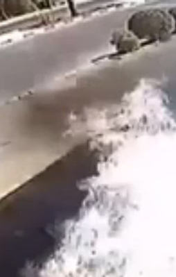 Benzinciyi havaya uçurdu