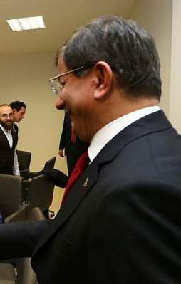 Film galasında Davutoğlu'nun keyifli anları