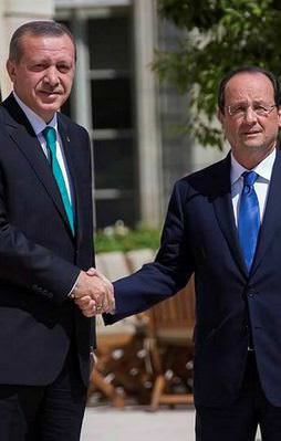 Erdoğan'dan Hollande'a taziye telefonu