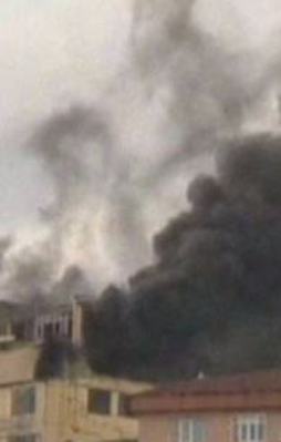 Sucuk fabrikasında yangın