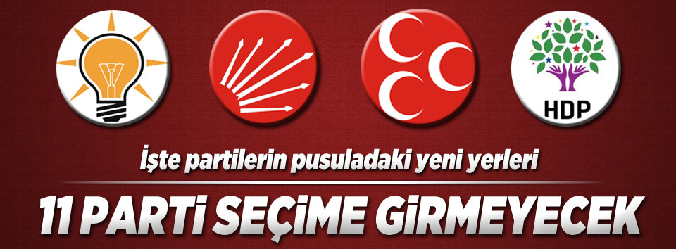 11 parti seçime girmeme kararı aldı