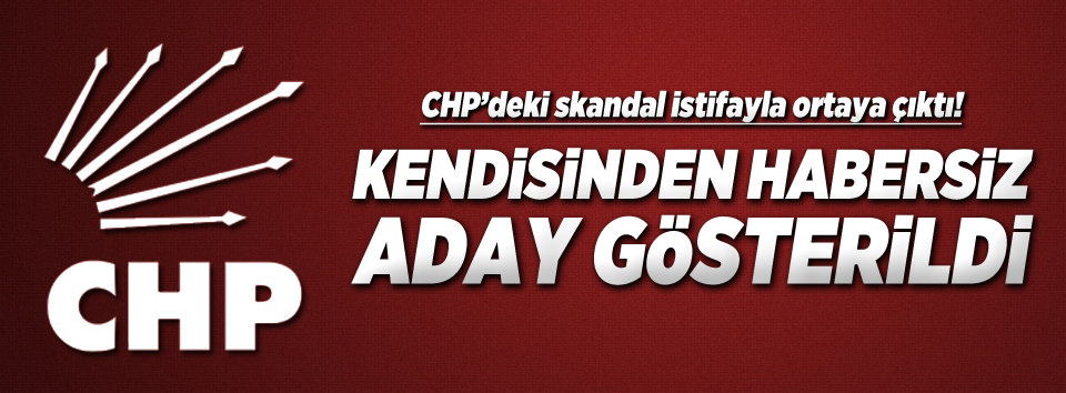 Aday olmadığı halde listeye yazıldı