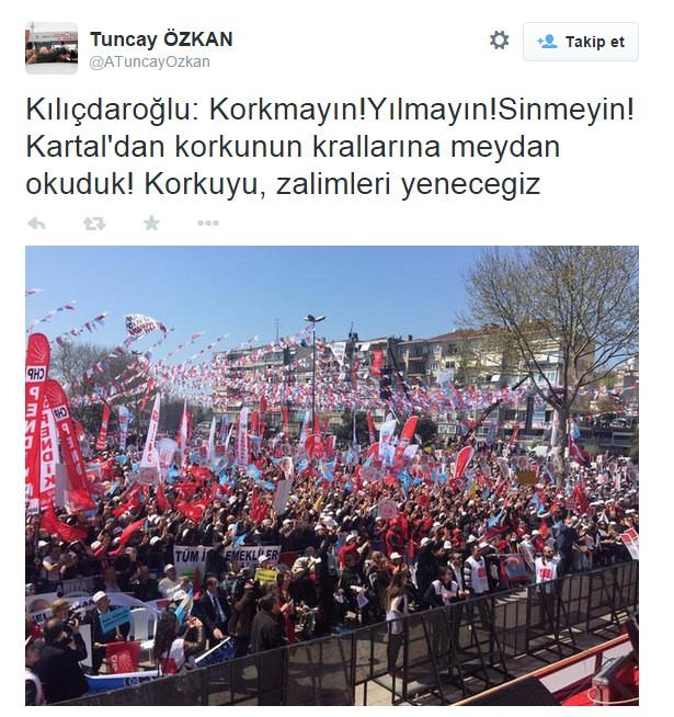 Tuncay Özkan AK Parti mitingi fotoğrafını paylaştı-2