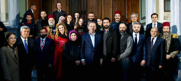 Erdoğan ’Filinta’ dizisinin setini ziyaret etti