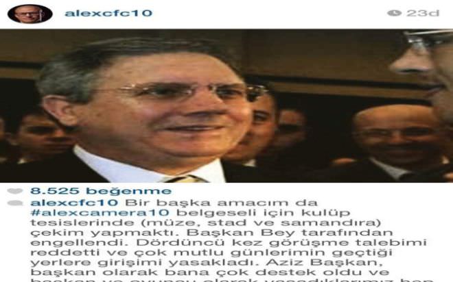 Alex'ten Aziz Yıldırım'a sert sözler!-1