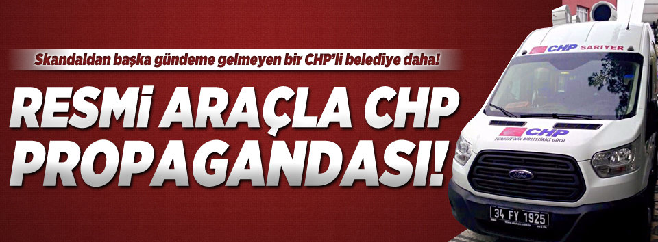 CHP'li belediyeden resmi plakalı skandal!