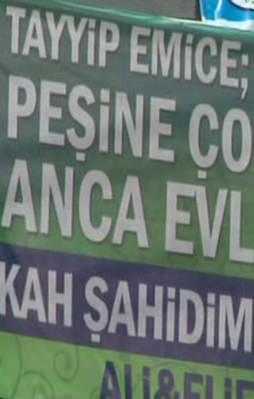 Rizelilerden Erdoğan'a pankartlı sesleniş