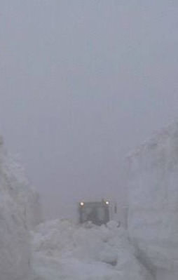 Mayıs ayında karla mücadale