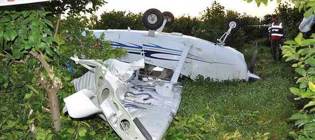 Konya'da eğitim uçağı düştü