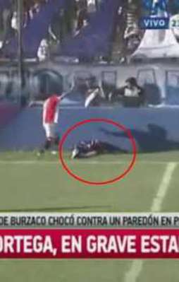 Maç sırasında inanılmaz kaza