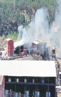 Soma'da korkutan yangın