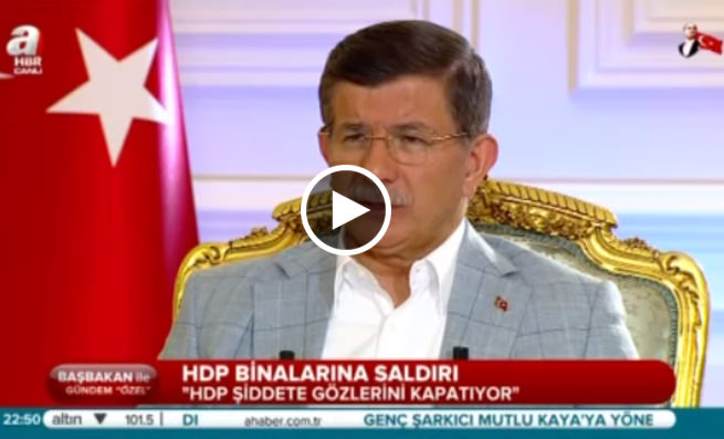 Davutoğlu: "MHP ile HDP aynı çizgide"-1