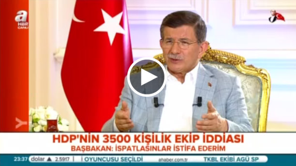 Davutoğlu: "HDP ispatlasın istifa ederim"-2