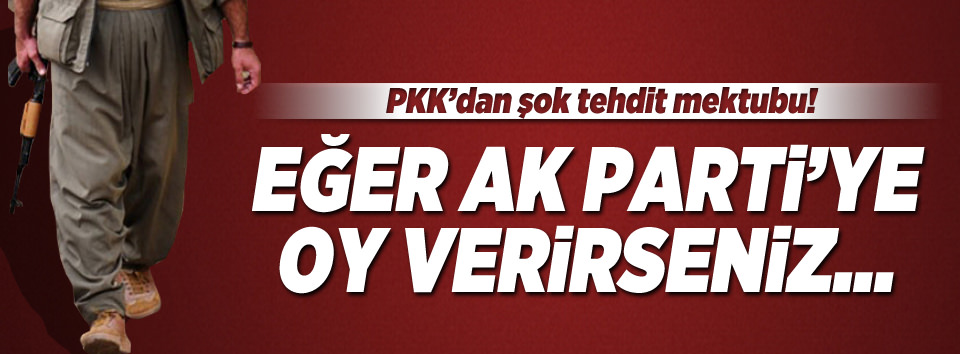 PKK'dan vatandaşa oy tehdidi