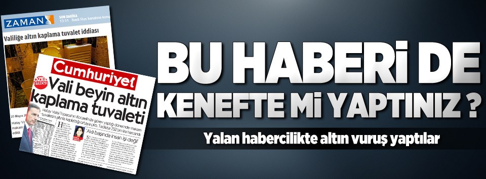Yalancı medya yine duvara tosladı