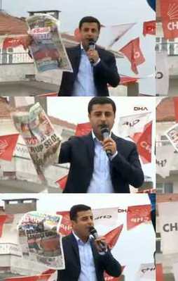 Demirtaş özgür basını PKK'ya hedef yaptı