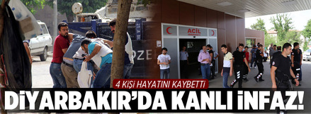 Diyarbakır’da silahlı saldırı: 4 ölü