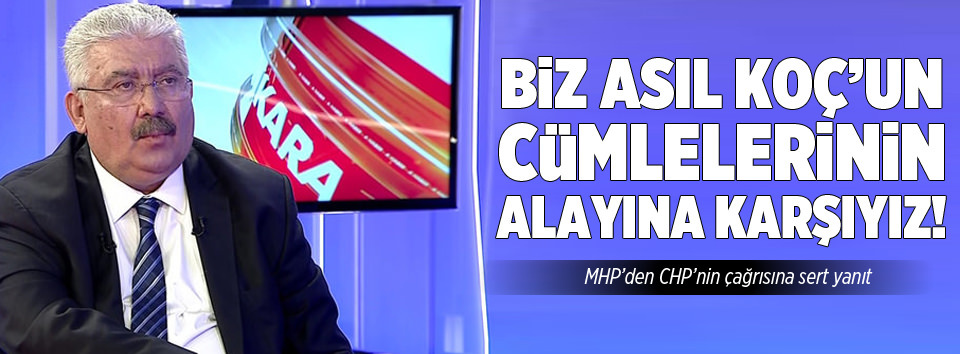 MHP'den CHP'nin çağrısına sert yanıt