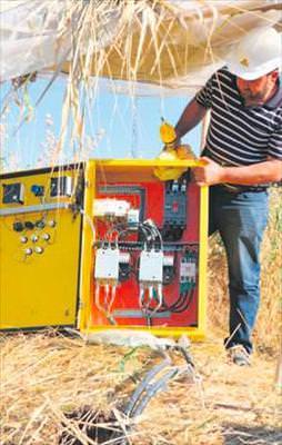 Tarlada kaçak trafo!