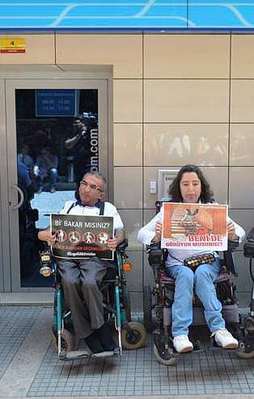 Engellilerden sessiz protesto